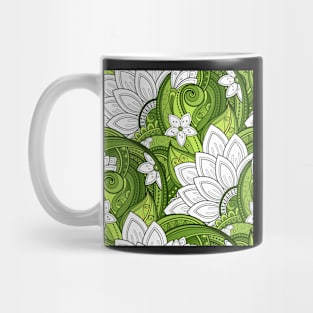 Paisley Print with Vintage Floral Motifs Mug